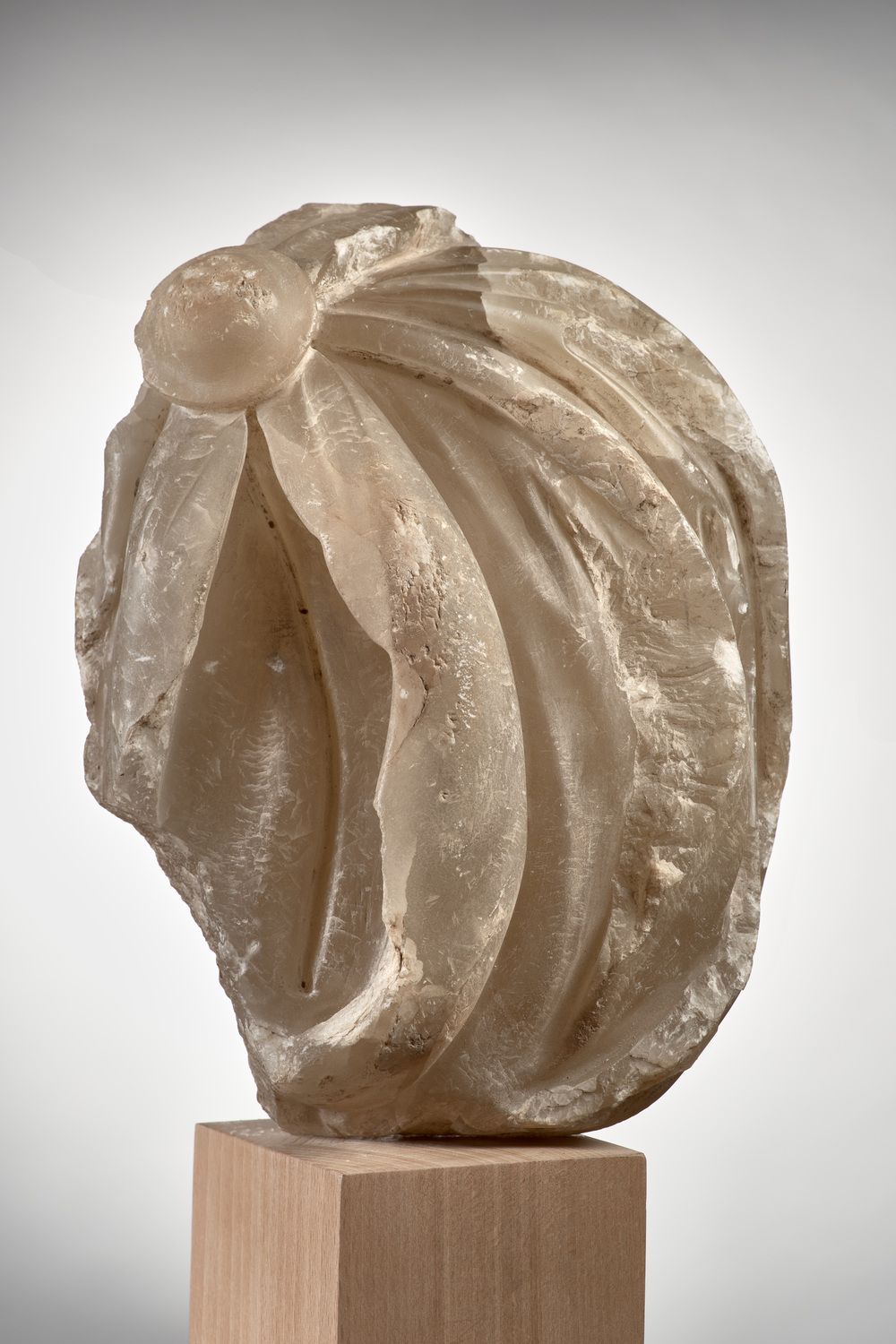 Fragment de buste en albâtre