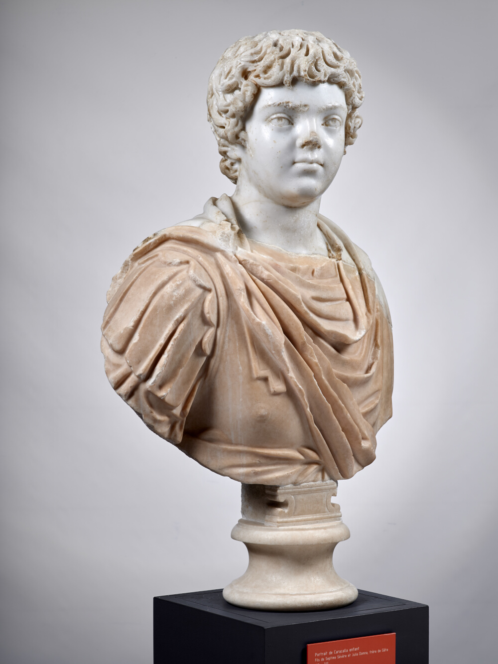 Buste cuirassé de Caracalla enfant