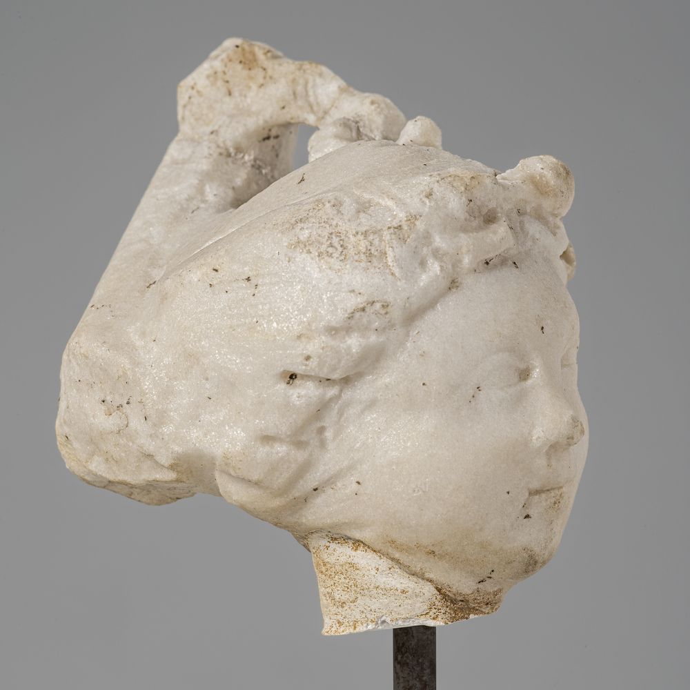 Tête couronnée de lierre